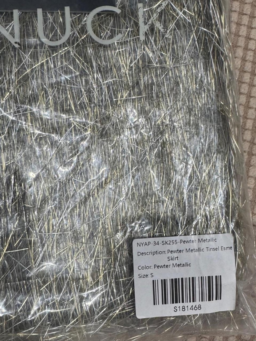 Tuckernuck Pewter Metallic Tinsel Esme Skirt Midi
Fringe NWT Small - Picture 5 of 7